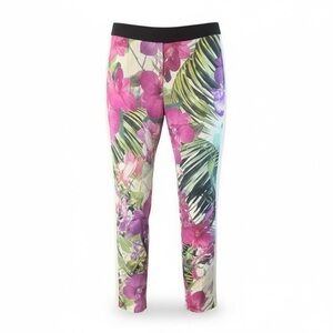 Trina Turk Sienna Floral Tuxedo Stripe Pants